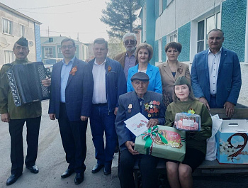 Накануне Дня Победы поздравили участника Великой Отечественной Войны Пантелея Сергеевича Онофрея из Родино