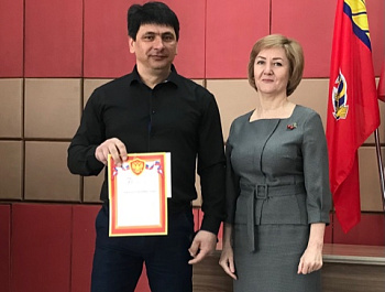 В администрации Родинского района состоялось чествование олимпийской сборной района.