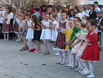 На Мемориале Славы прошли традиционные мероприятия, посвящённые Дню Победы.