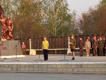 На Мемориале Славы прошли традиционные мероприятия, посвящённые Дню Победы.